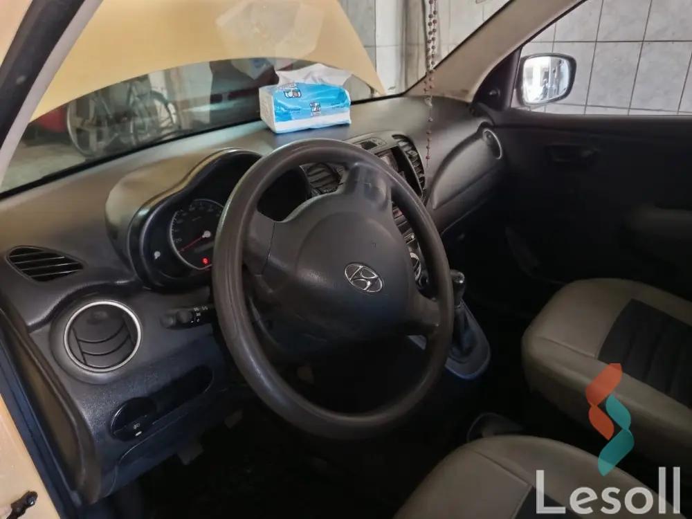 هيونداي i10 مانيوال جديدة ذهبي موديل 2008