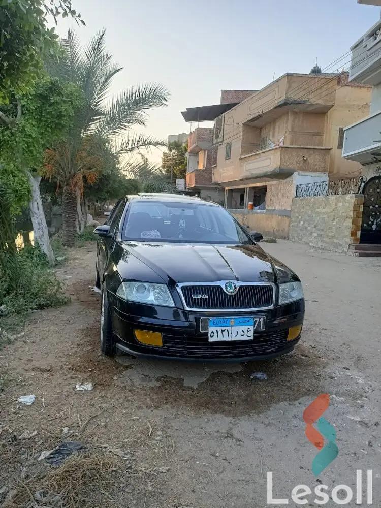 سكودا أوكتافيا اوتوماتك مستعملة أسود موديل 2007