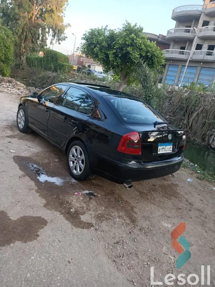سكودا أوكتافيا اوتوماتك مستعملة أسود موديل 2007