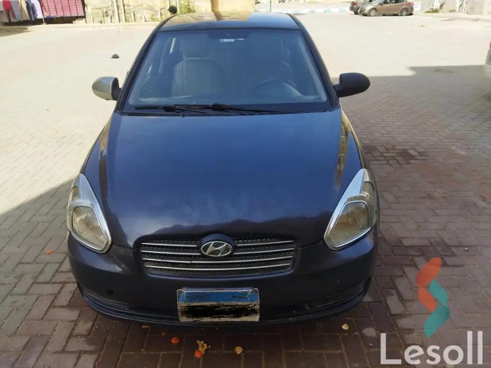 هيونداي أكسنت مانيوال مستعملة رمادي داكن موديل 2011