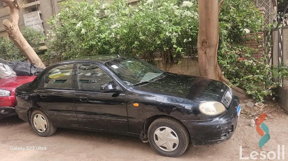 دايو لانوس مانيوال مستعملة أسود موديل 2007