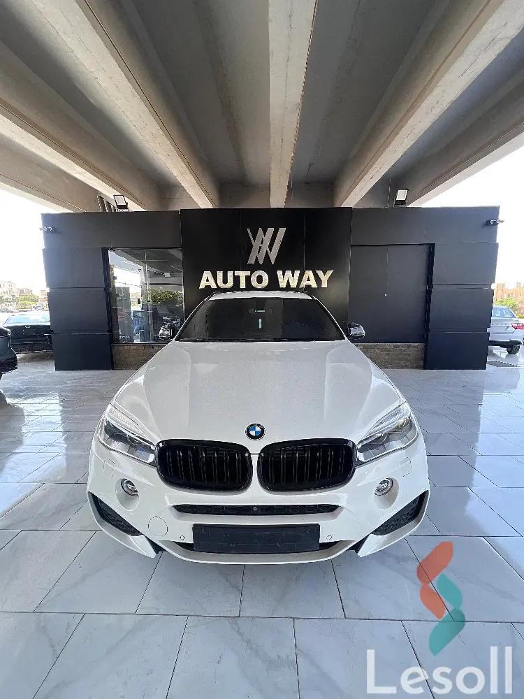 بي ام دبليو x6 اوتوماتك مستعملة أبيض موديل 2019