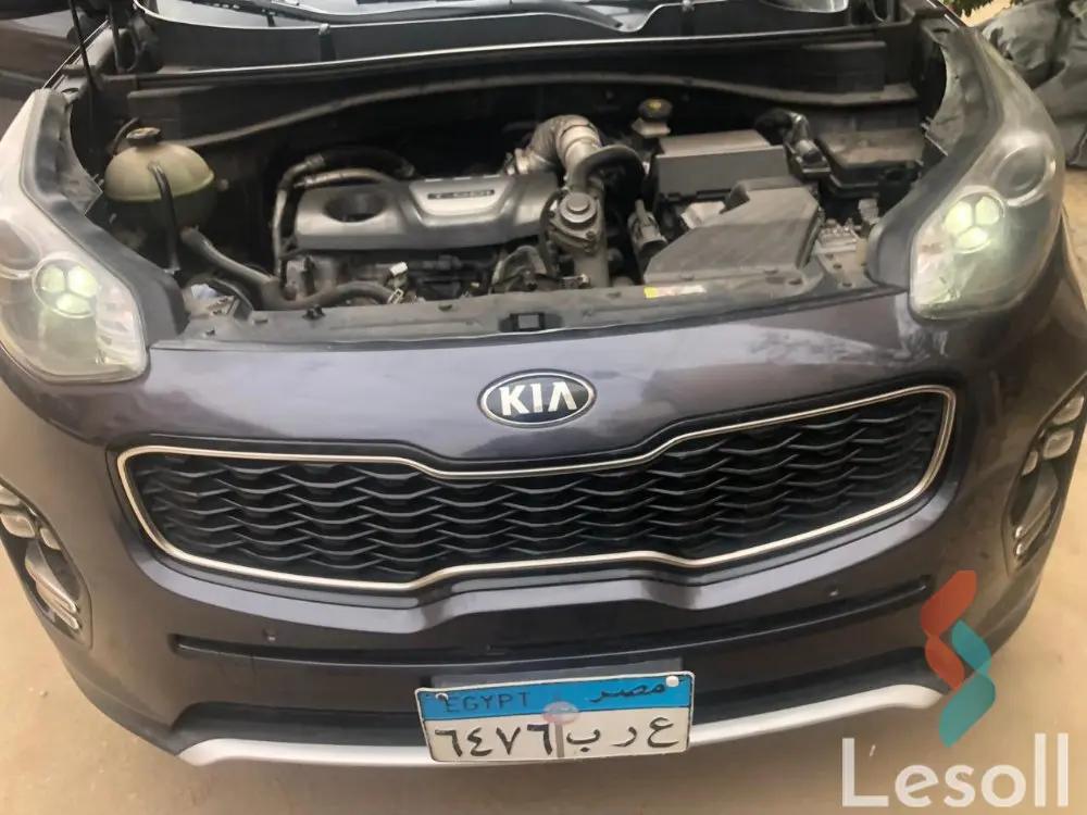 كيا سبورتاج اوتوماتك جديدة رمادي داكن موديل 2017