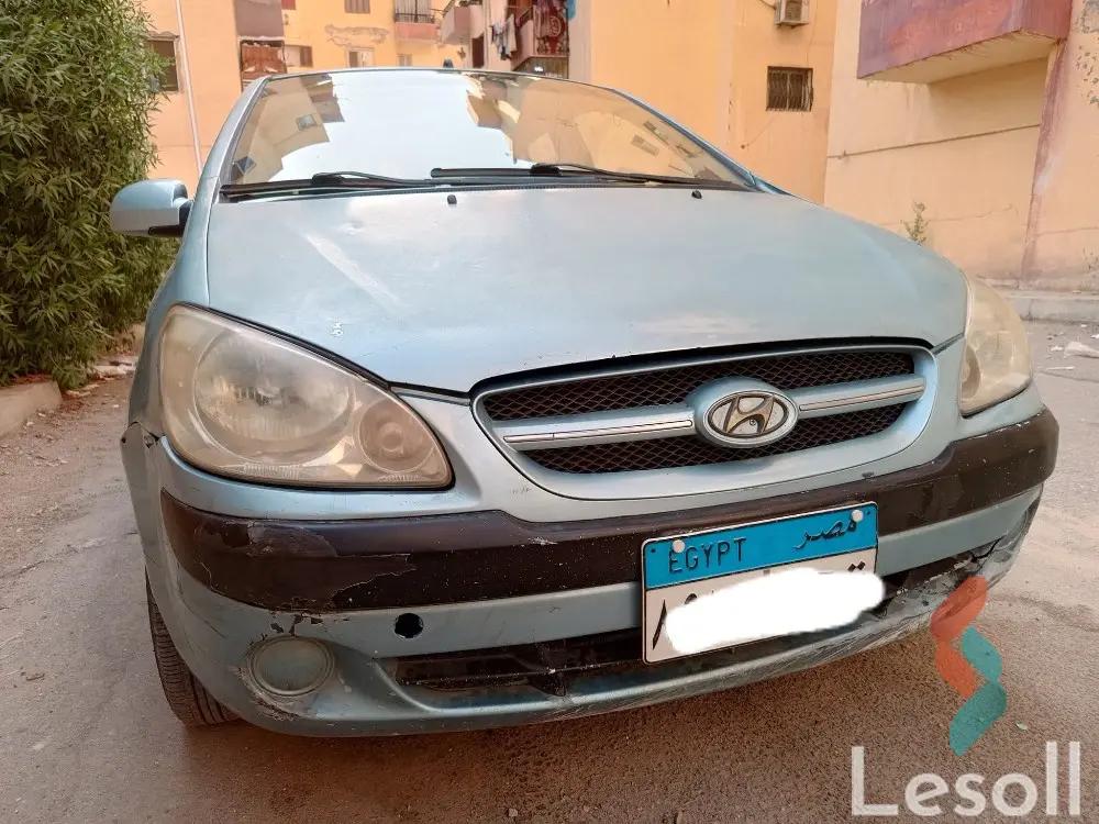 هيونداي جيتز اوتوماتك مستعملة أزرق سماوي موديل 2007