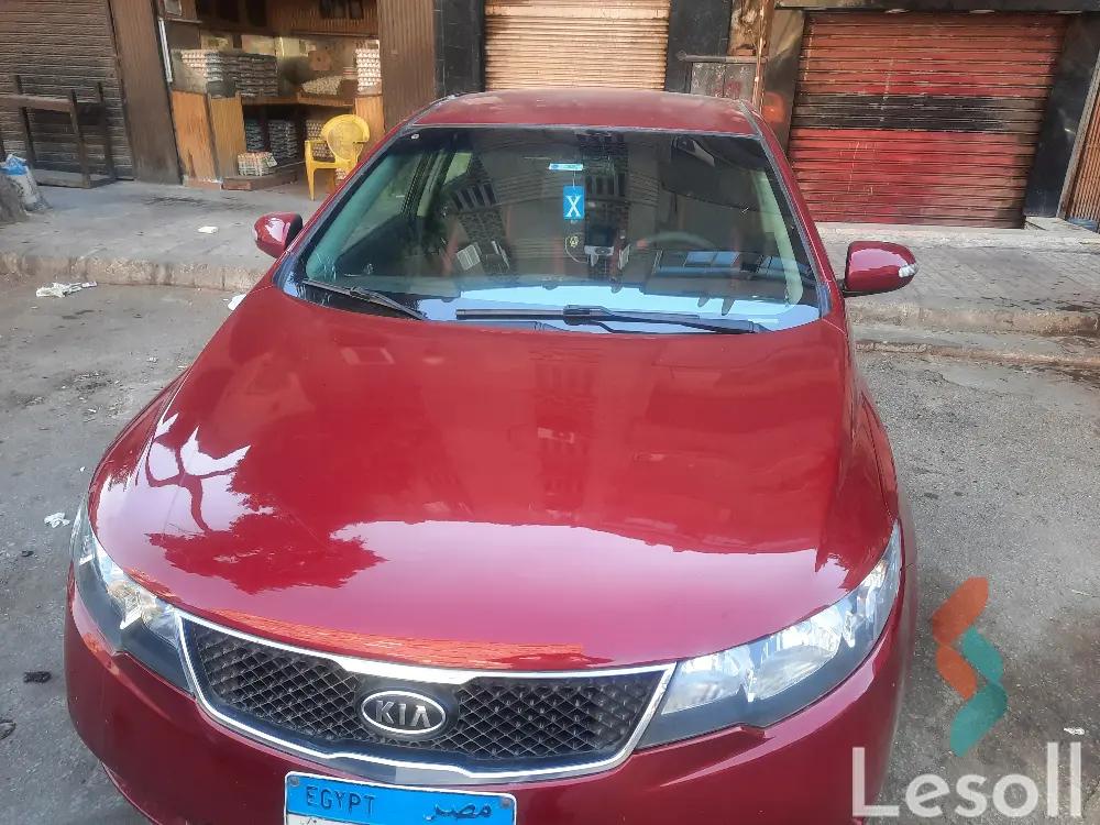 كيا سيراتو اوتوماتك جديدة أحمر موديل 2010