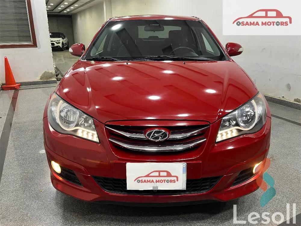 هيونداي إلنترا اوتوماتك مستعملة أحمر موديل 2022