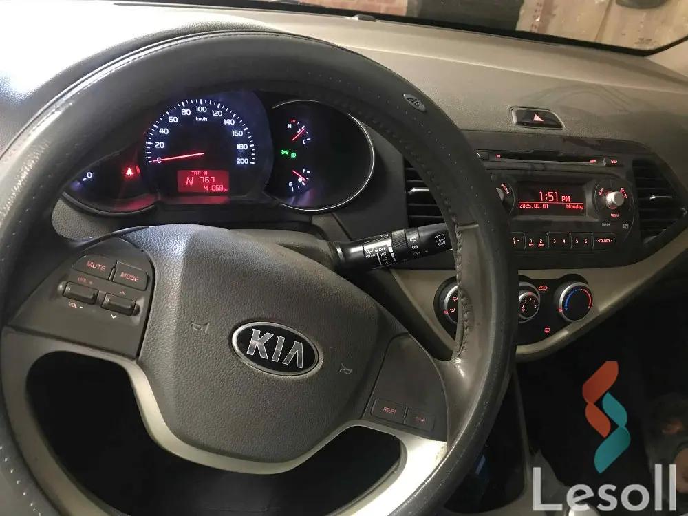 كيا بيكانتو اوتوماتك جديدة أحمر موديل 2016