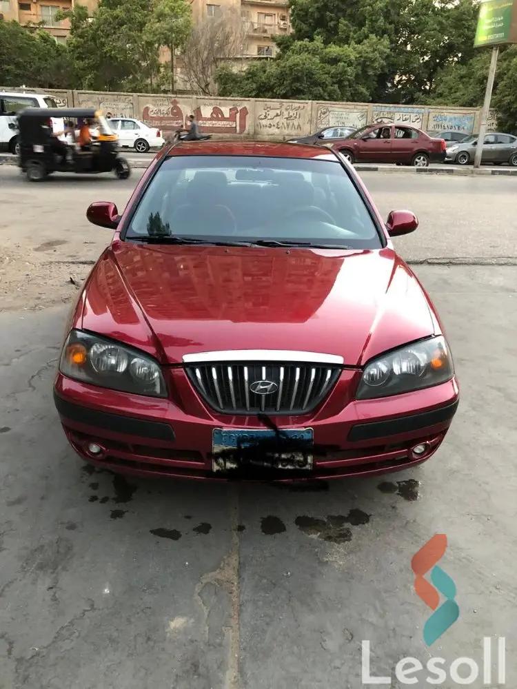 هيونداي إلنترا اوتوماتك مستعملة أحمر موديل 2004