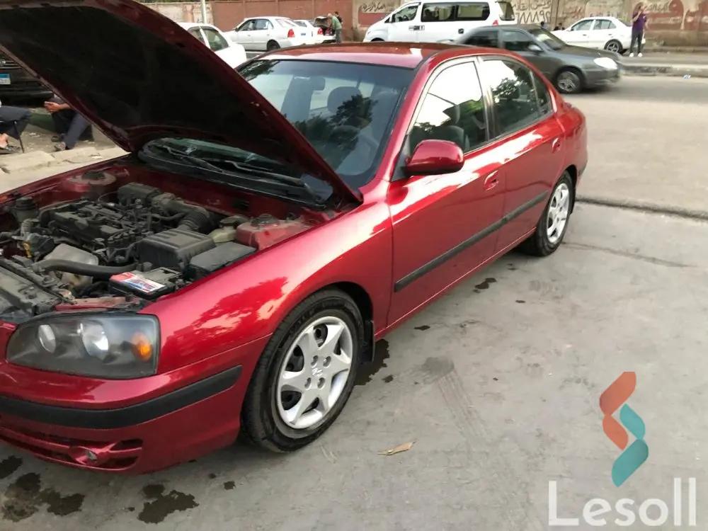 هيونداي إلنترا اوتوماتك مستعملة أحمر موديل 2004