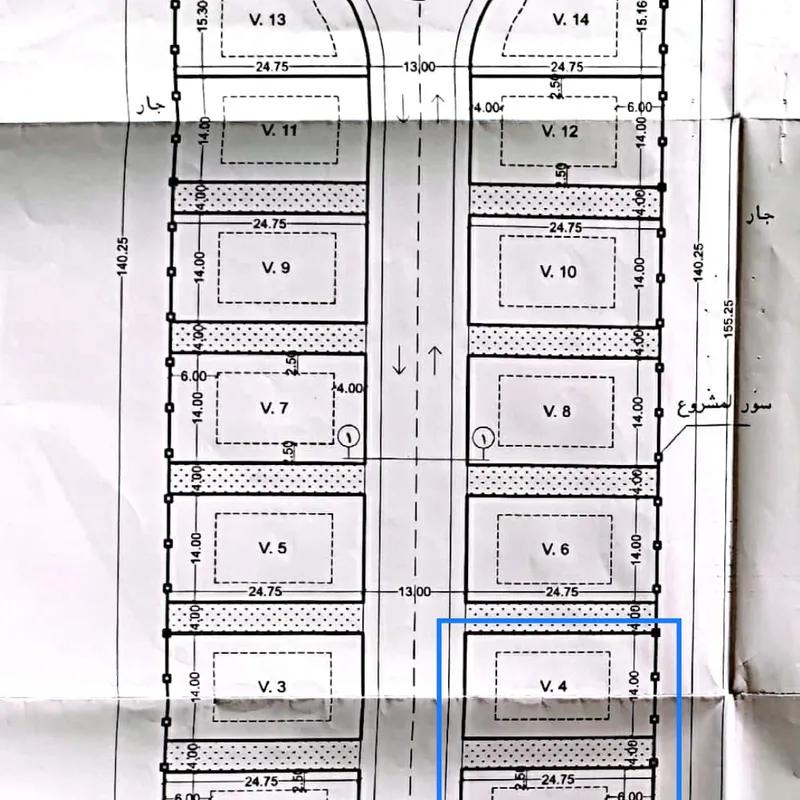 ارض مبانى للبيع بمساحة 447 متر في الشيخ زايد الجيزة 
