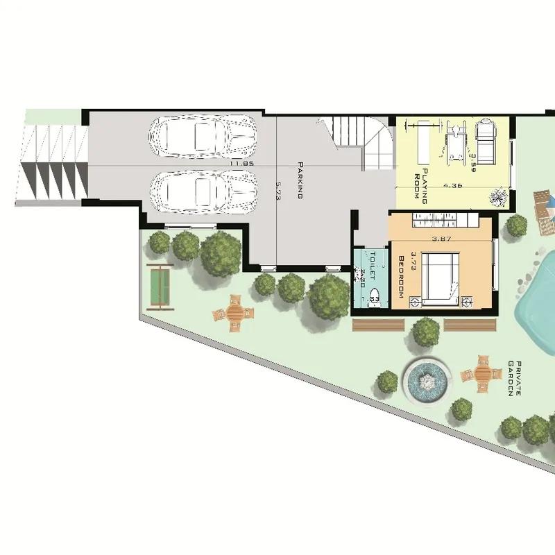 Twin house for sale with an data.area 444 meters and 3 data.rooms in   Giza  - All Images