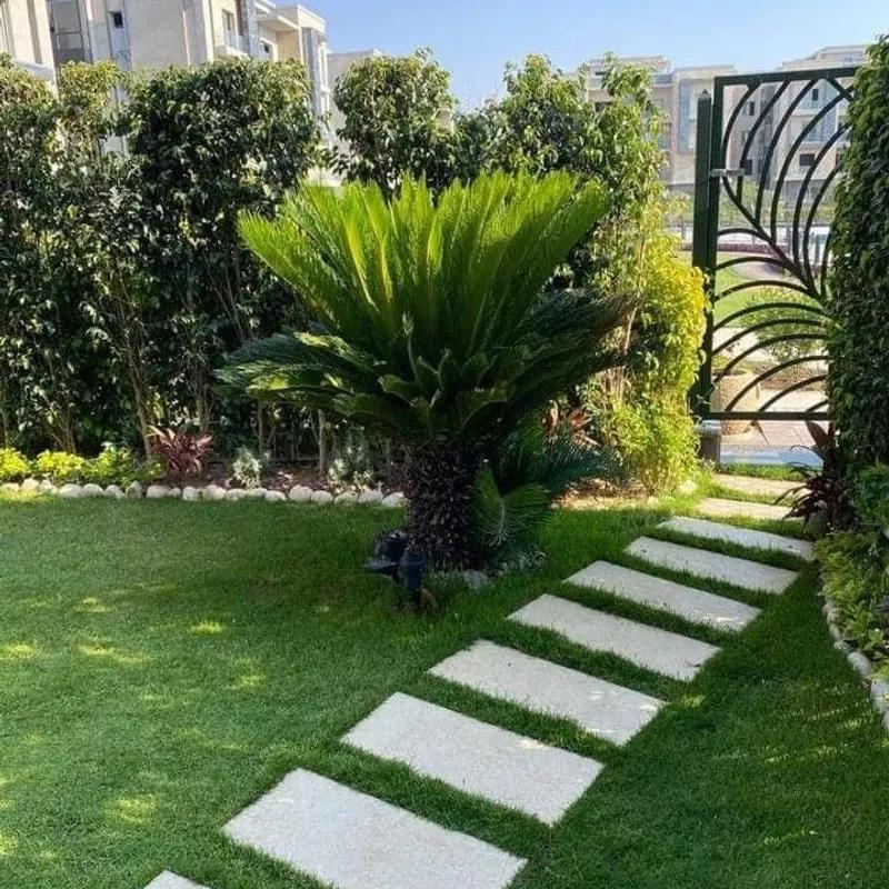 Apartment with garden for sale with an data.area 133 meters and 2 room in  5th Settlement Cairo 