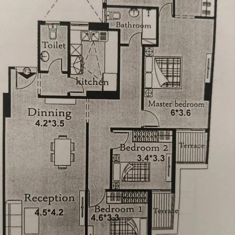 شقة للبيع بمساحة 190 متر و 3 غرف في  القاهرة - كل الصور
