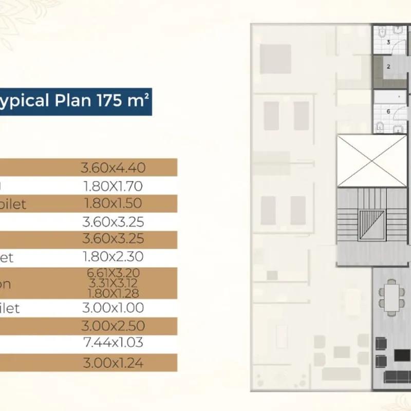 شقة للبيع بمساحة 175 متر و 3 غرف في  القاهرة - صورة 3