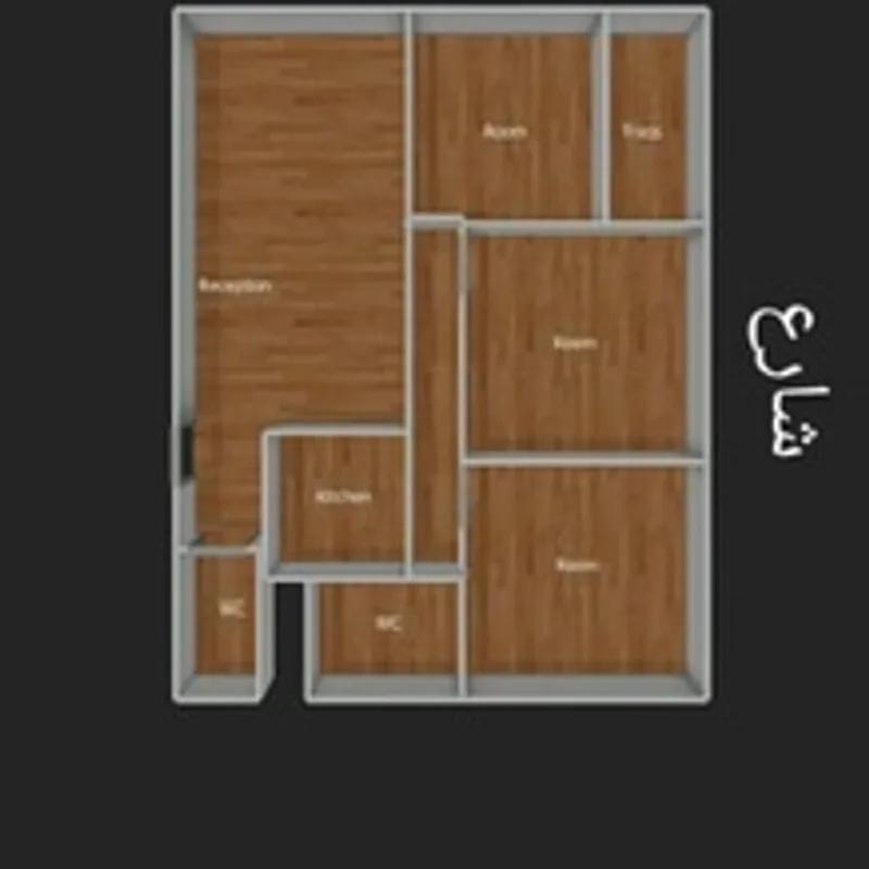 شقة للبيع بمساحة 135 متر و 3 غرف في النزهة القاهرة