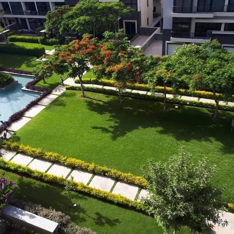 Apartment with garden for sale with an data.area 139 meters and 2 room in  5th Settlement Cairo 