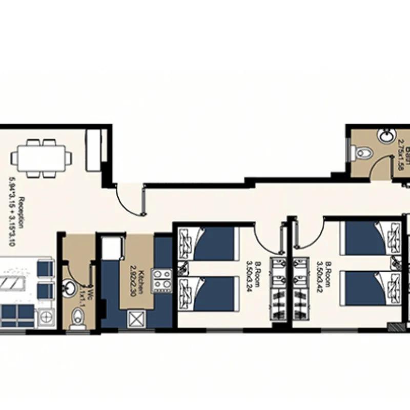 شقة للبيع بمساحة 160 متر و 3 غرف في  القاهرة - صورة 4