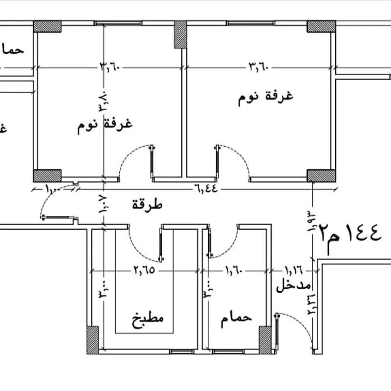 شقة للبيع بمساحة 144 متر و 3 غرف في التجمع الخامس القاهرة - صورة 4