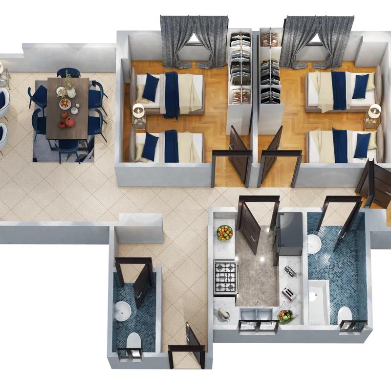 شقة للبيع بمساحة 446 متر و 6 غرف في التجمع الخامس القاهرة - كل الصور