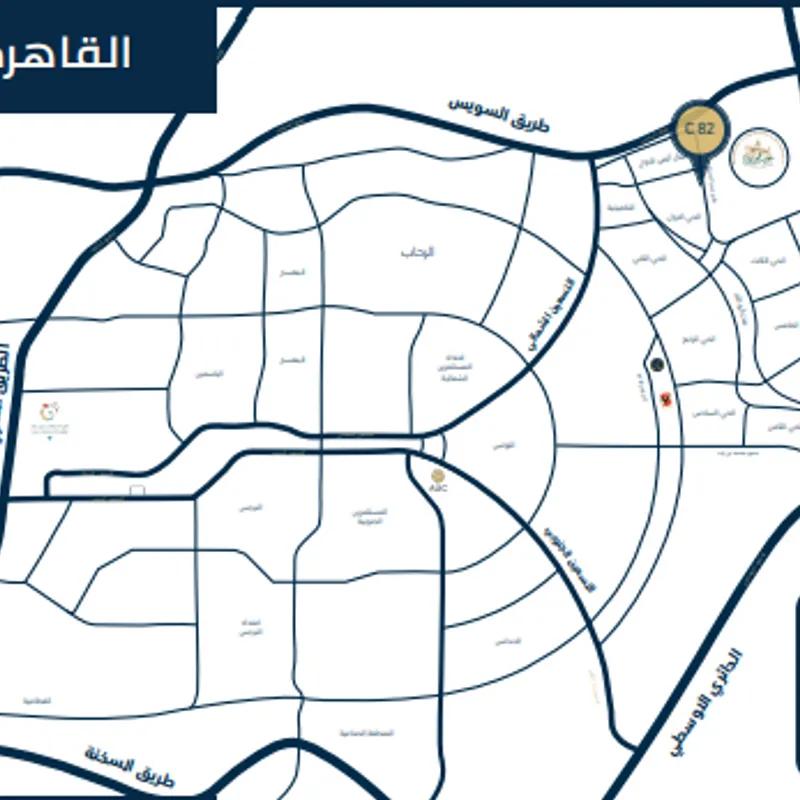 شقة للبيع بمساحة 168 متر و 3 غرف في التجمع الخامس القاهرة - صورة 3