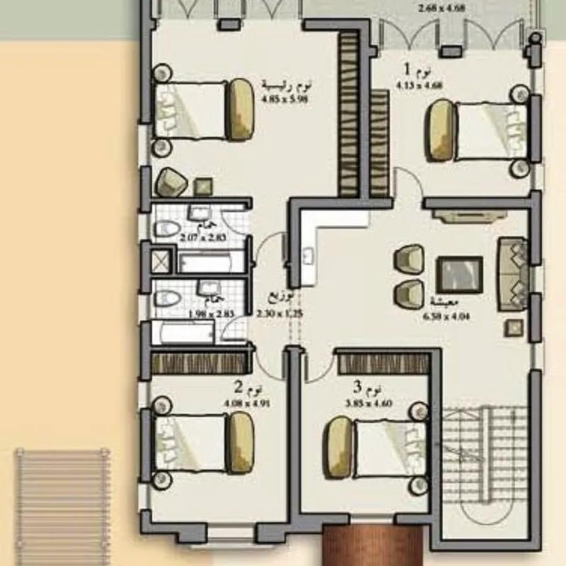 Villa for sale with an data.area 1,000 meters and 5 data.rooms in   Cairo 