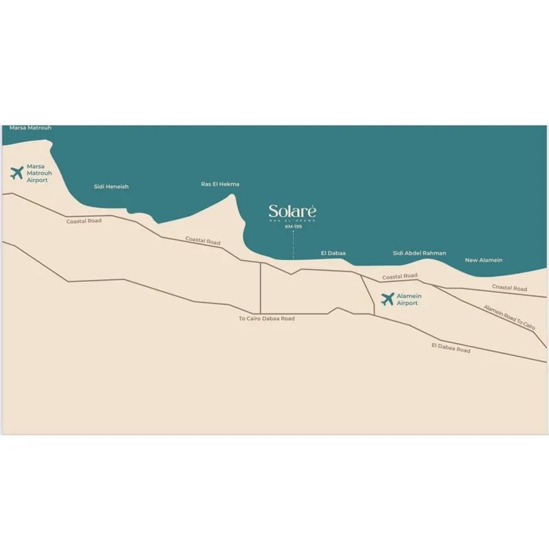 شالية للبيع بمساحة 136 متر و 3 غرف في الضبعة القاهرة - صورة 3