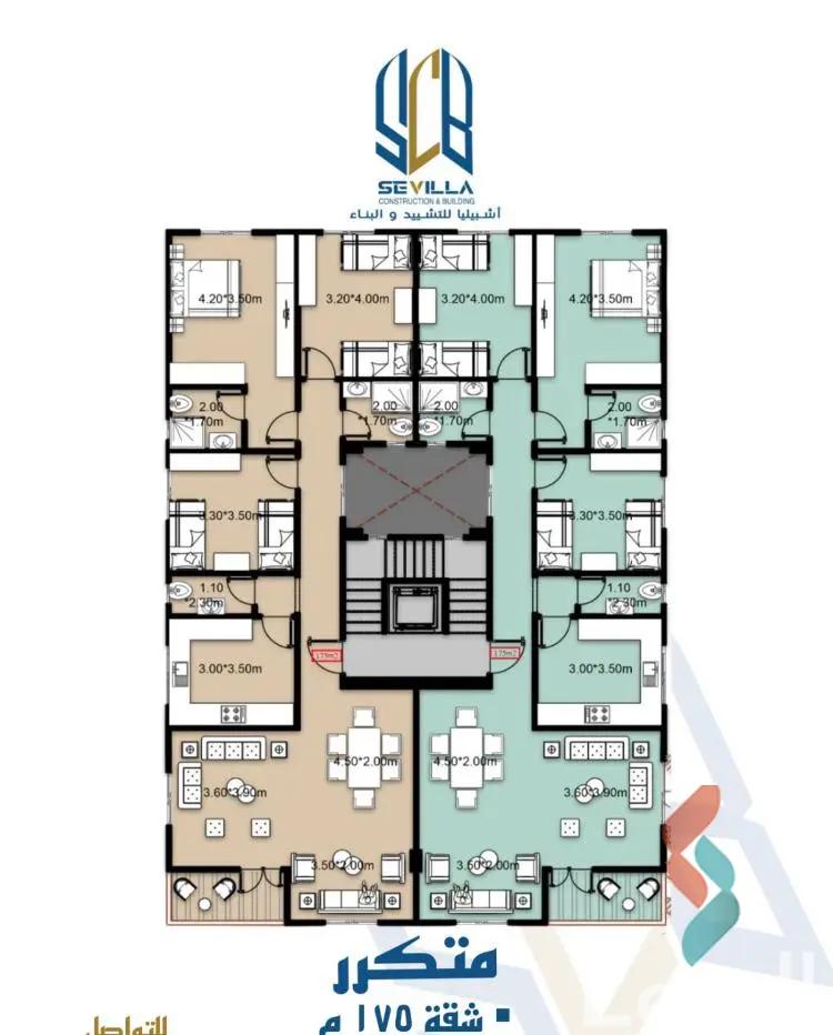 شقة للبيع بمساحة 175 متر و 3 غرف في القاهرة الجديدة القاهرة - كل الصور