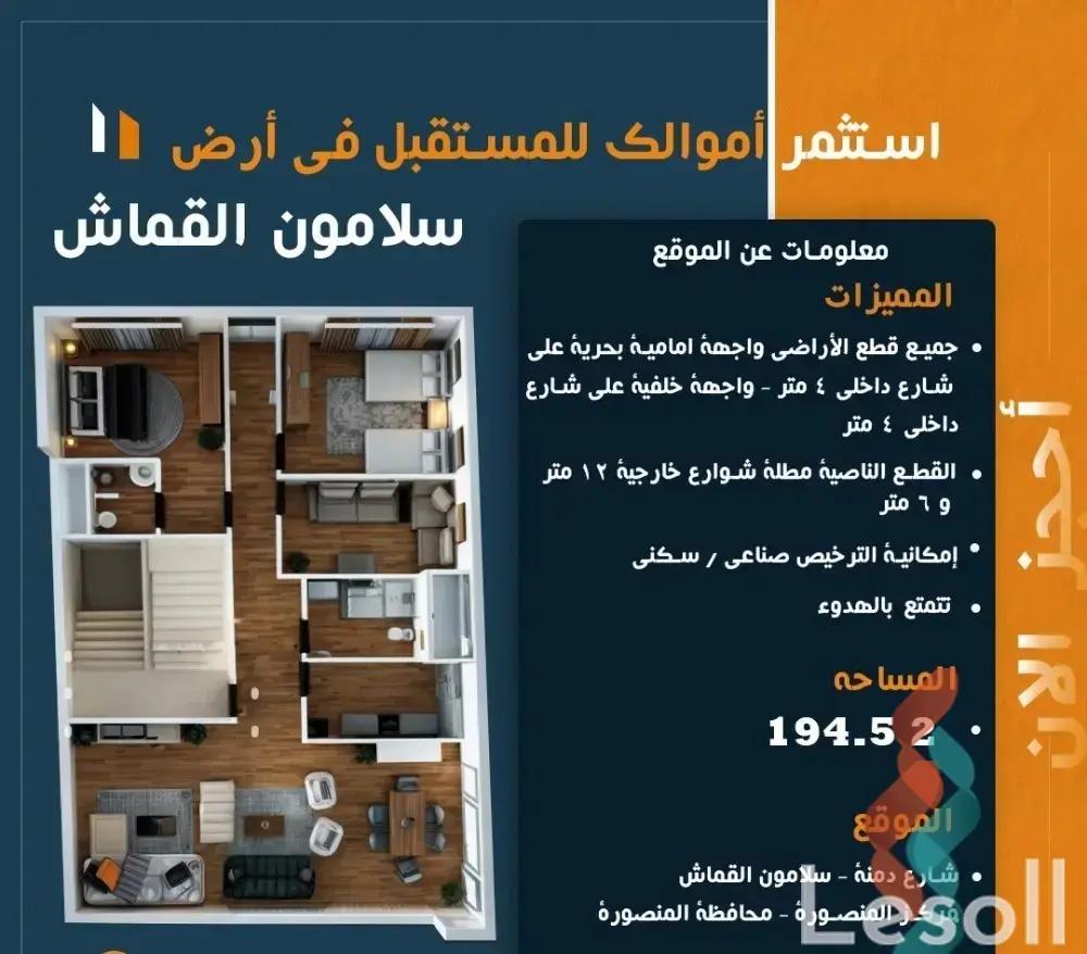 Building for sale with an area of 200 meters and  rooms in Mansoura Dakahlia - All Images