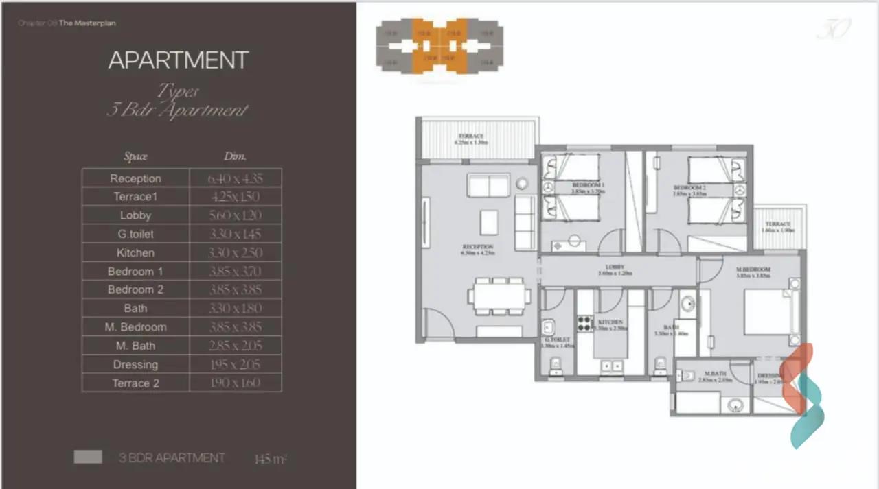 Apartment for sale with an area 145 meters and 3 rooms in  Cheikh Zayed Giza  - Image 3