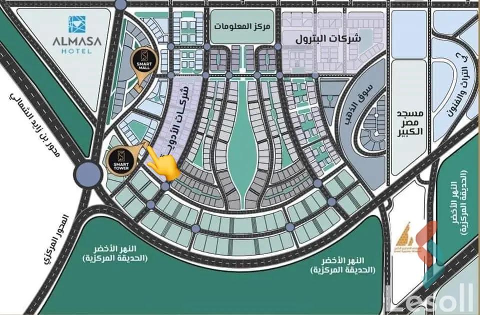 Office for sale with an area 35 meters in Capital New Cairo  - All Images