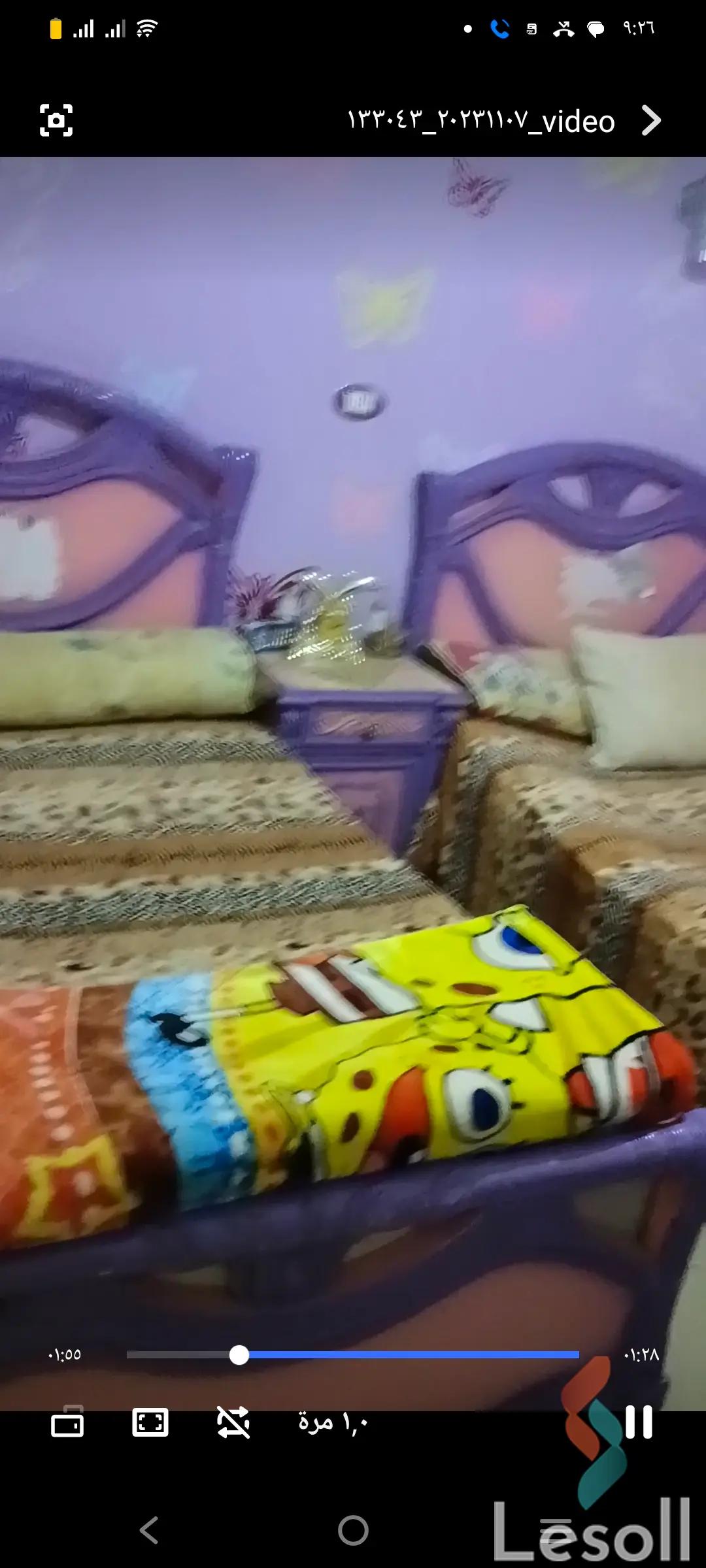 شقة للايجار الشهري بمساحة 100 متر و غرفتان في عين شمس القاهرة