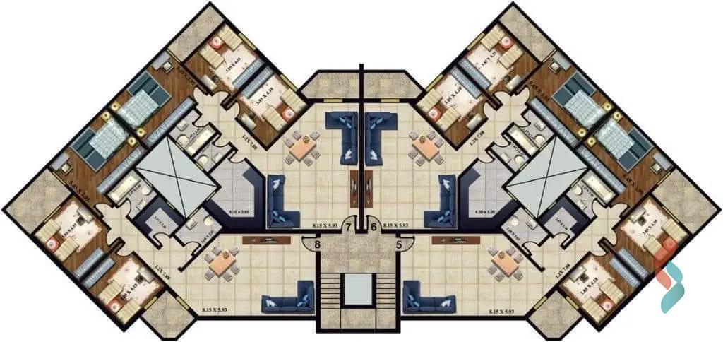 Apartment for sale with an area 152 meters and 3 rooms in  Badr City Cairo 