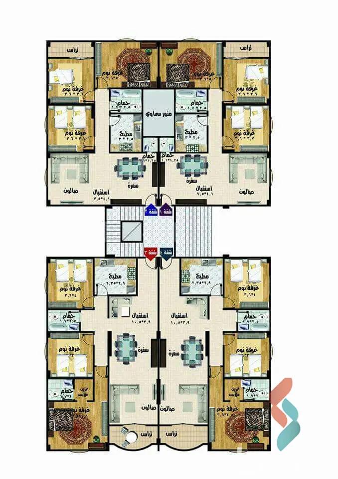 شقة للبيع بمساحة 185 متر و 3 غرف في  السادس من أكتوبر الجيزة - صورة 2
