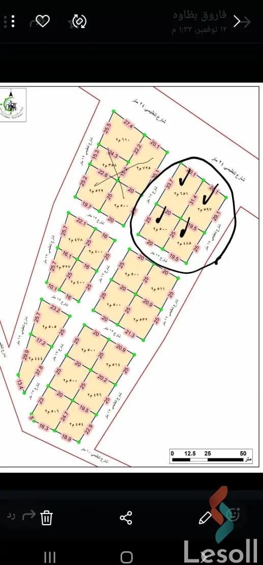 مبانى للبيع بمساحة 516 متر في راس الحكمة مطروح 