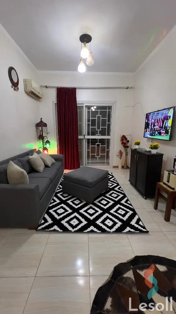 Apartment with garden for monthly rent with an data.area 120 meters and 2 rooms in October 6 Giza 