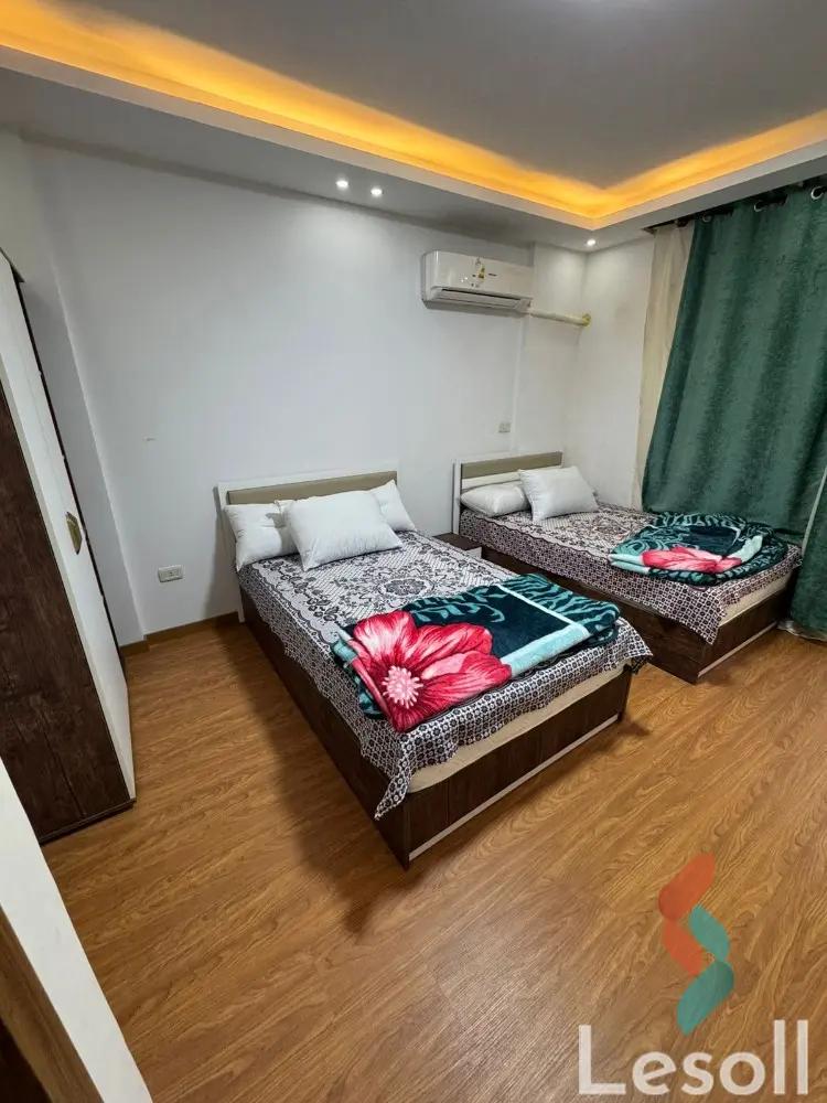 Apartment with garden for monthly rent with an data.area 82 meters and 2 rooms in Madinty Cairo 