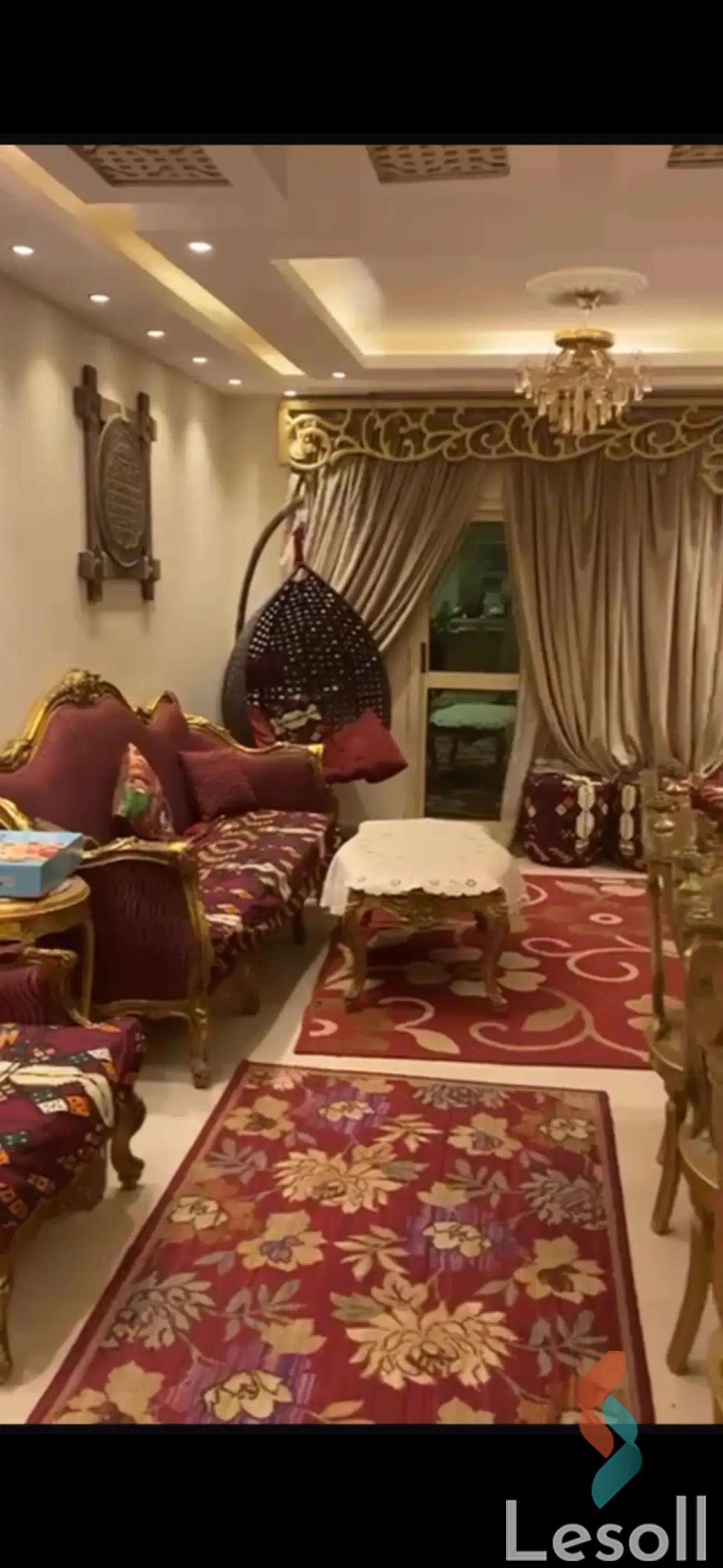 شقة للايجار الشهري بمساحة 120 متر و 3 غرف في المقطم القاهرة