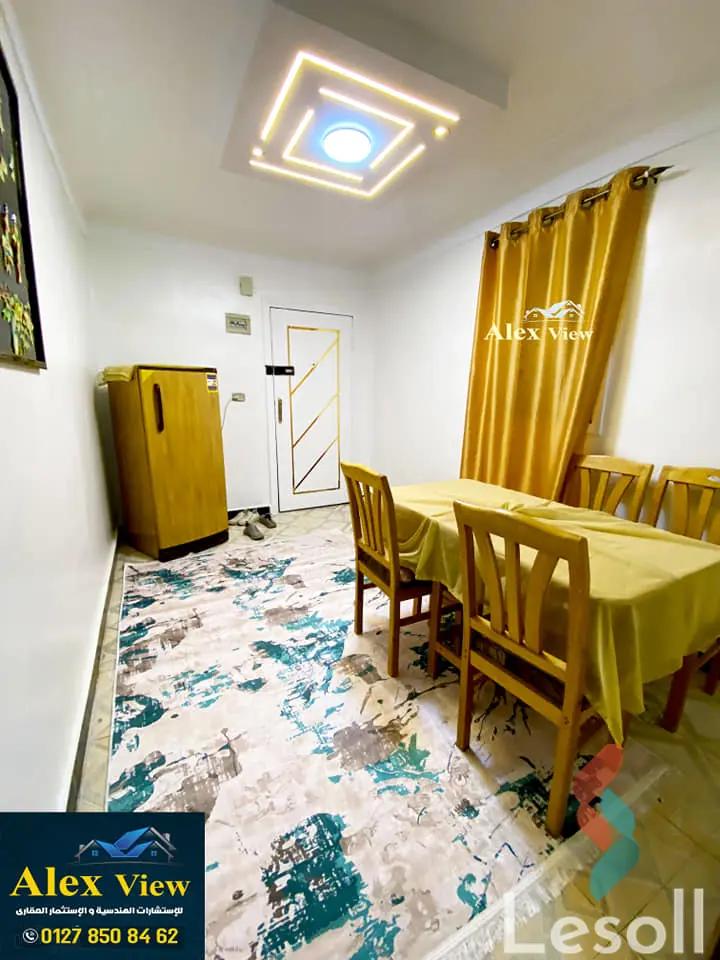 Apartment for monthly rent with an area 110 meters and 3 rooms in Snumberi Bishr Alexandria 