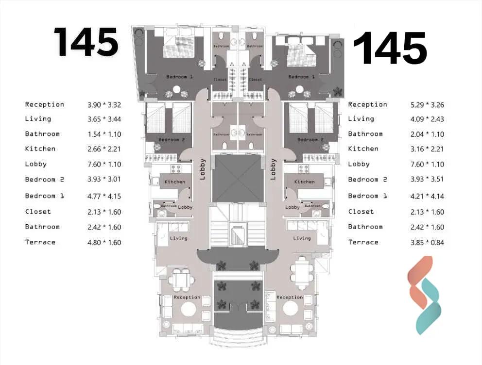 شقة للبيع بمساحة 175 متر و 3 غرف في  التجمع الخامس القاهرة - صورة 3