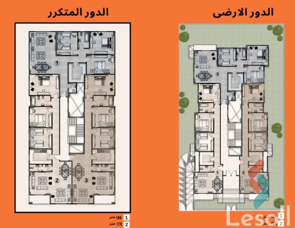 شقة للبيع بمساحة 125 متر و 3 غرف في  حدائق اكتوبر الجيزة - صورة 2