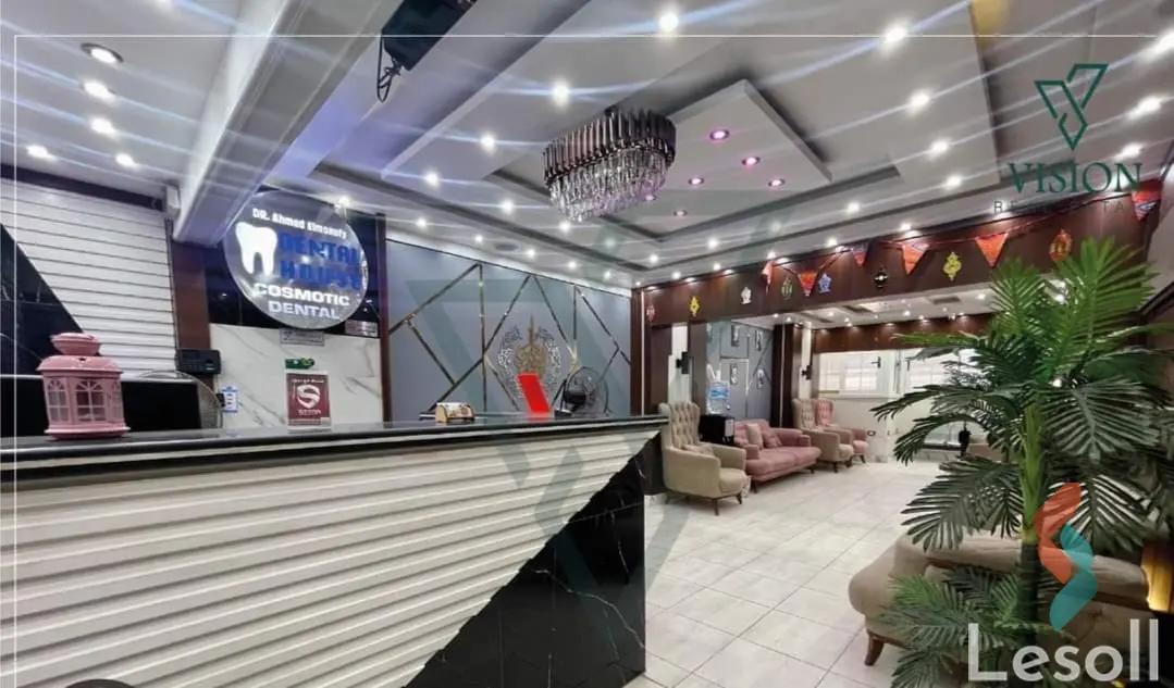 مكتب للايجار الشهري بمساحة 135 متر في ميامي الاسكندرية 