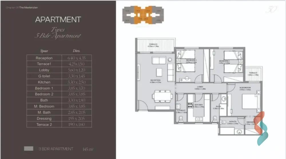 Apartment for sale with an area 145 meters and 3 rooms in  Cheikh Zayed Giza  - Image 3