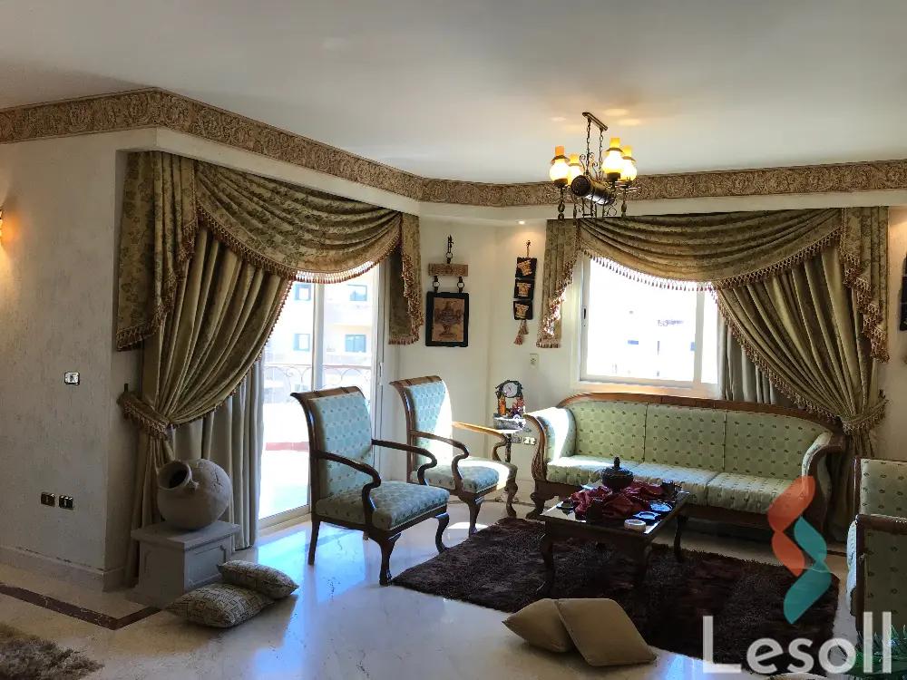 دوبلكس للايجار الشهري بمساحة 425 متر و 5 غرف في المقطم القاهرة