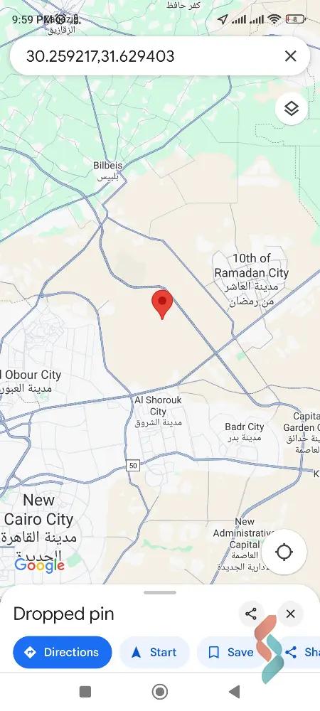 ارض مبانى للبيع بمساحة 276 متر في العبور القليوبية 