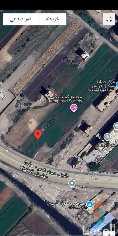 ارض مبانى للبيع بمساحة 204 متر في المنصورة الدقهلية 