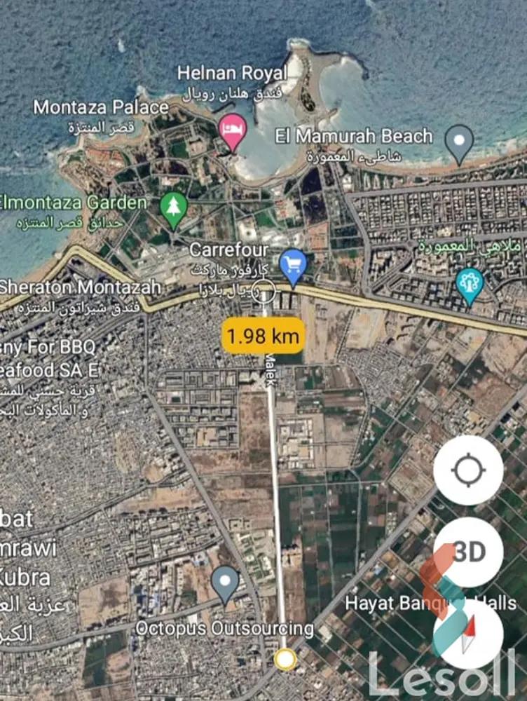 ارض مبانى للبيع بمساحة 250 متر في المنتزه الاسكندرية 