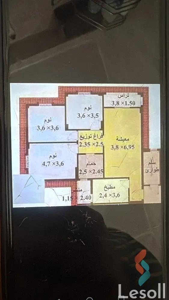 شقة للبيع بمساحة 120 متر و 3 غرف في  مدينة المستقبل القاهرة