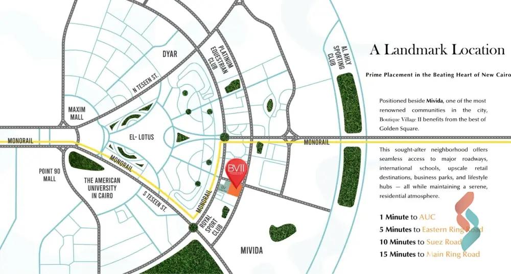 شقة للبيع بمساحة 112 متر و غرفتان في  التجمع الخامس - القاهرة الجديدة القاهرة - صورة 3