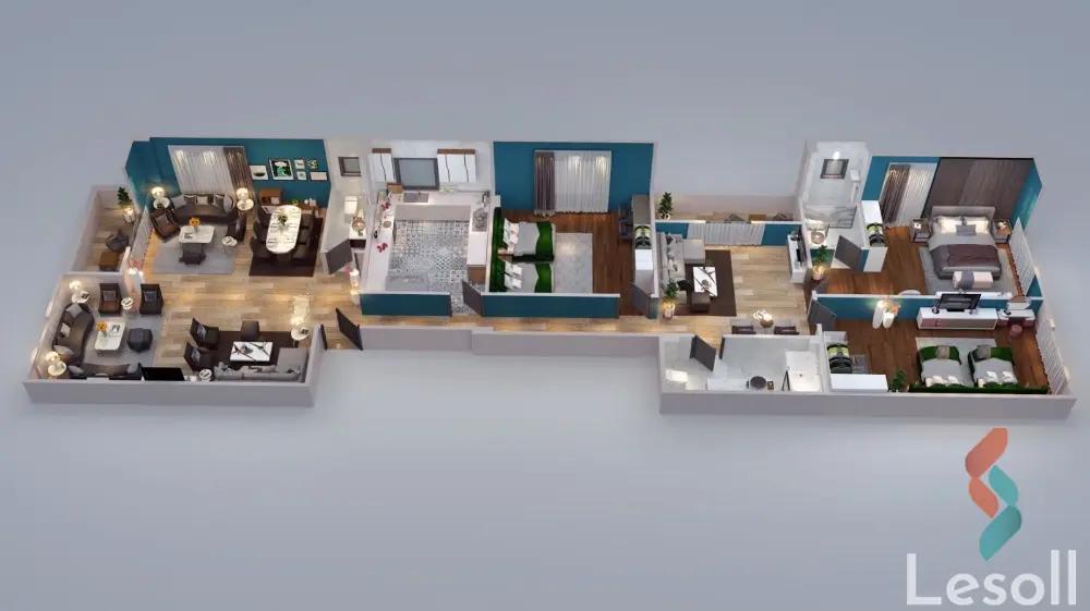 شقة للبيع بمساحة 285 متر و 3 غرف في  القاهرة الجديدة القاهرة - صورة 2