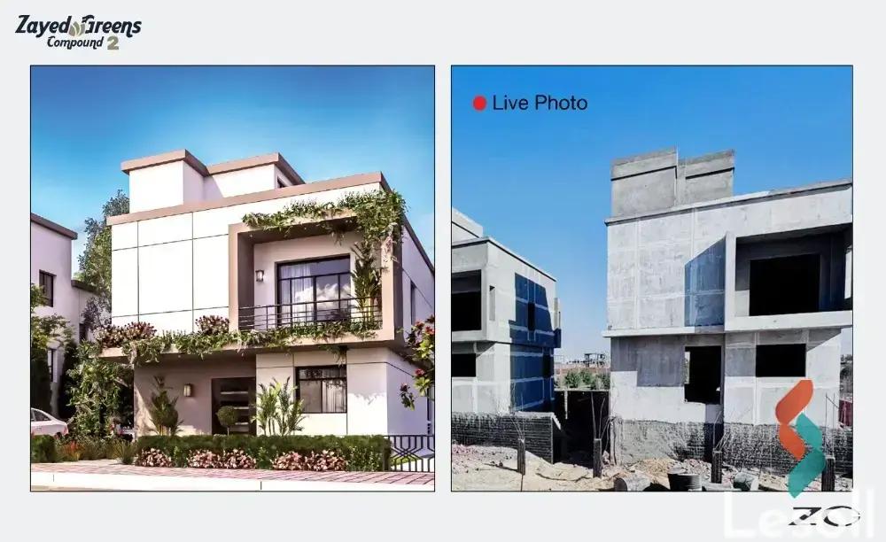 فيلا للبيع بمساحة 223 متر و 4 غرف في  الشيخ زايد الجيزة